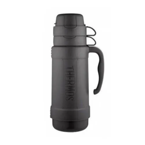 Termos Traditional Thermos 1 l szklany wkład - black