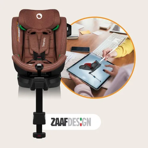 Fotelik samochodowy LIONELO Harmony i-Size 40-150 cm (0-36 kg) Czerwony