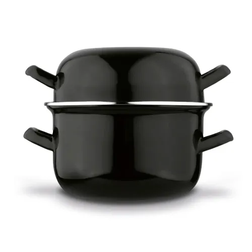 Garnek emaliowany do muli małż i owoców morza Tadar 2w1