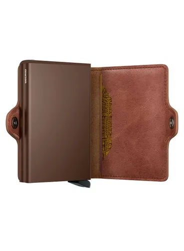 Podwójny portfel RFID Secrid Twinwallet Vintage - cognac / brown