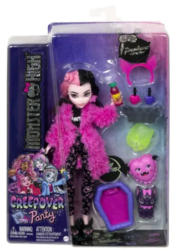 Lalka MONSTER HIGH Piżama Party Draculaura HKY66