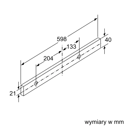 Okap Bosch DFL063W57 Srebrny