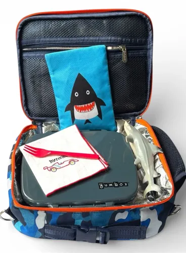 Lunchbox głęboki 5-komorowy Yumbox Go Bento Box - Berlin charcoal gray