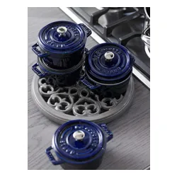 Mini garnek żeliwny okrągły STAUB MINI COCOTTE 250 ML Niebieski
