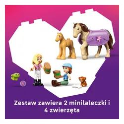 LEGO 42695 Friends Przyczepa z koniem i źrebaczkiem