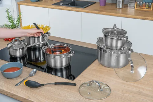 Zestaw garnków GÖTZE & JENSEN CS300 Colorado Inox (10 elementów)
