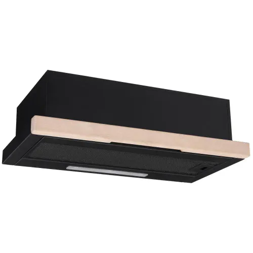 Okap Akpo WK-7 Light Wood Eco 50 Czarny matowy