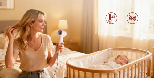 Suszarka COSHARE HD22E SuperFlowSE Różowy 1500W