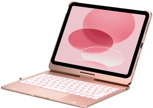 Etui na iPad TYPECASE Flexbook Touch Różany Klawiatura