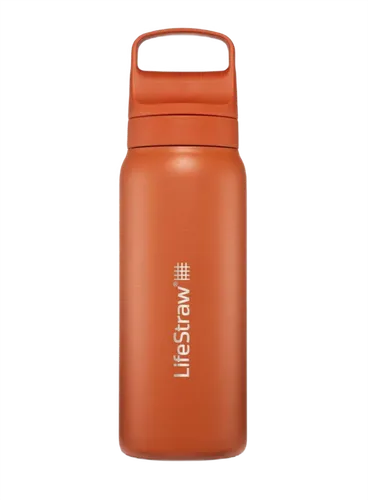 Butelka termiczna z filtrem LifeStraw Go Steel 2.0 0,7 l - Kyoto orange