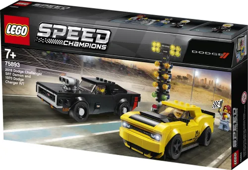 Конструктор Lego Speed Champions 2018 Dodge Challenger SRT Demon и 1970 Dodge Charger R / T (75893)