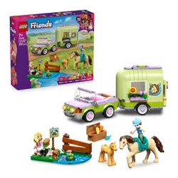 LEGO 42695 Friends Przyczepa z koniem i źrebaczkiem