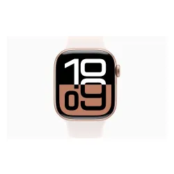 Apple Watch Series 10 GPS 42mm aluminium różowe złoto pasek sportowy w kolorze łagodnego różu M/L