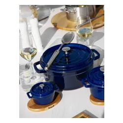 STAUB LA COCOTTE Garnek żeliwny okrągły 6.7 ltr, niebieski