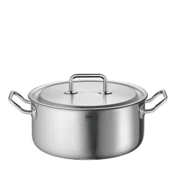 SPRING Cut Resist Pure – garnek niski z powłoką nieprzywierającą stal nierdzewna śred. 24 cm 4,7 l