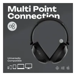 Słuchawki bezprzewodowe PowerLocus Orion Nauszne Bluetooth 5.4 Czarny