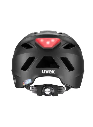 Kask rowerowy Uvex Urban Planet Led - blk matt/blk matt