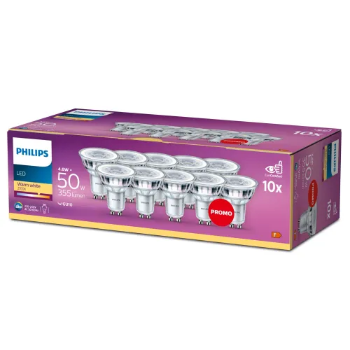 Żarówka LED PHILIPS 929001215261 4.6W GU10 (10 szt.)
