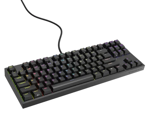 Klawiatura mechaniczna Genesis Thor 404 TKL US RGB - Gateron Yellow Pro - czarny