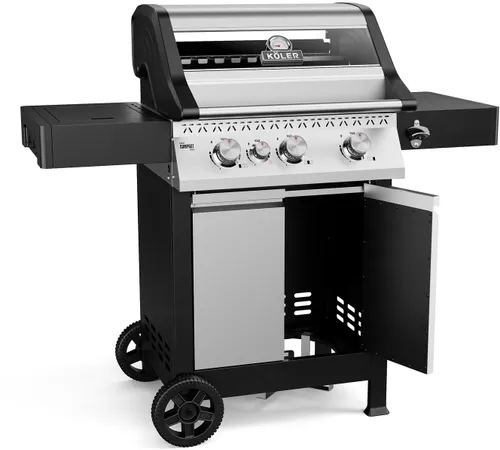 Grill gazowy KOLER Krone Compact Srebrny 15.5 kW 60 x 46 cm