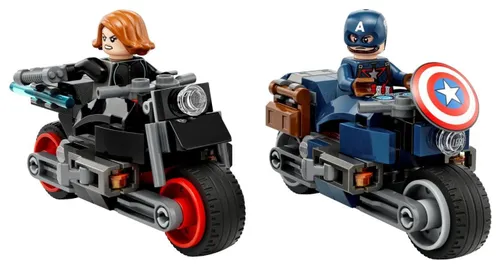 LEGO Super Heroes 76260 Motocykle Czarnej Wdowy i Kapitana Ameryki