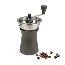 Peugeot kaffeemühle kronos 19 cm schokolade I hochwertige kaffeemühle manuell aus robustem edelstahl & kunststoff I kaffeezubehör I hergestellt in frankreich