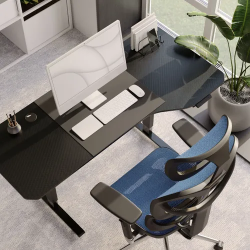 Fotel DIABLO CHAIRS V-Commander Czarno-niebieski