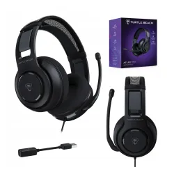 Słuchawki przewodowe z mikrofonem Turtle Beach Atlas 200 USB dla PC Nauszne Czarrny