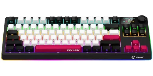 Klawiatura LORGAR KBP70TKLW Czarno-czerwony