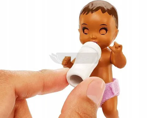 LALKA BARBIE SKIPPER USYPIANIE MALUSZKA łóżeczko HJY34