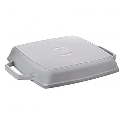 STAUB Grill At Home 33 x 33 cm grafitowa - patelnia grillowa żeliwna