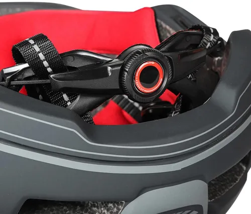 Kask rowerowy WOZINSKY HT-27S Szary Full Face dla Dzieci z odkręcaną szczęką i lampką (rozmiar uniwersalny)
