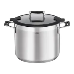 ROESLE Silence Pro 8,7 l - garnek ze stali nierdzewnej wysoki z pokrywką do odcedzania