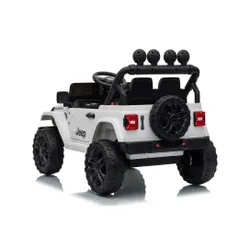 Auto Na Akumulator Jeep Rubicon 2X200W 24V Eva Skóra LED Pilot Radio MP3