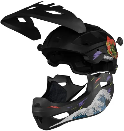 Kask KAMIKAZE Ronin Czarny Full Face (rozmiar L)