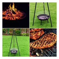 Grill węglowy VELACO VL11-BLACK Czarny