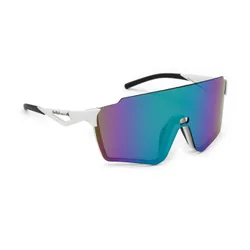Okulary przeciwsłoneczne Red Bull SPECT Stun shiny white/smoke with purple-green mirror