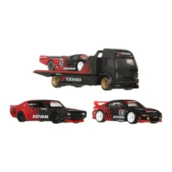 Zestaw pojazdów Hot Wheels Premium Advan Racing Team JBM06 (4 szt.)