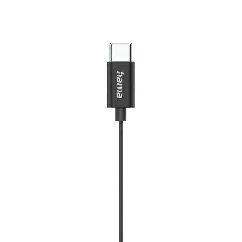 Słuchawki przewodowe Hama Classy USB-C Douszne Mikrofon Czarny