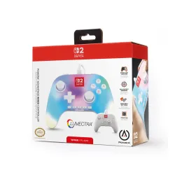 Pad PowerA Advantage Wired Controller Lumectra White do Nintendo Switch 2 Przewodowy