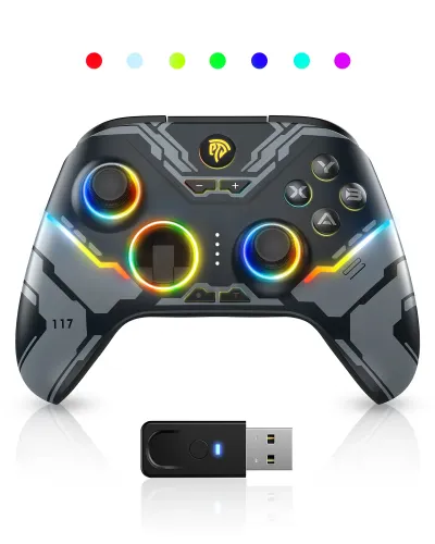 Pad EasySMX X15 do Nintendo Switch, PC Bezprzewodowy Czarny