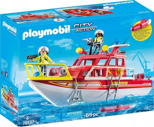 Playmobil City Action 70147 спасательная лодка