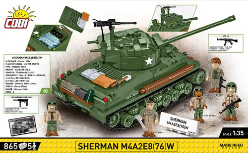 Cobi Klocki Klocki Sherman M4A2E8 865 klocków