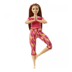 Mattel Barbie Кукла Made to Move Цветочный красный наряд