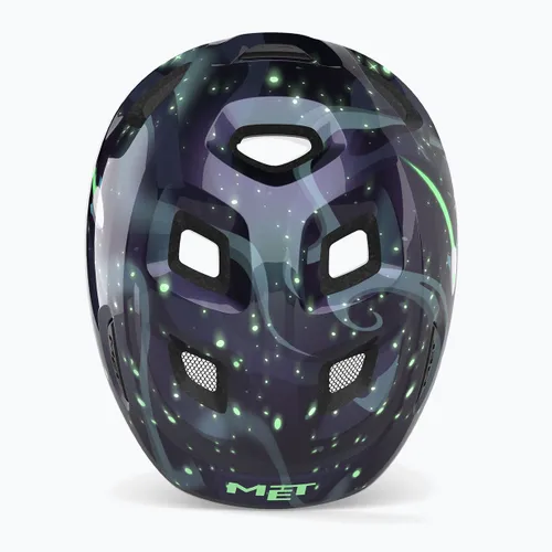 Kask rowerowy dziecięcy MET Hooray space glow in the dark