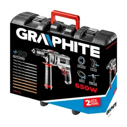 Graphite darbeli matkap 58G736 650W