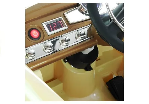 Auto Na Akumulator Dla Dziecka Retro Mercedes 300S Eva LED Pilot Skóra MP3
