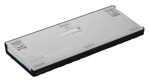 Klawiatura gamingowa Hator Skyfall 80 MAG Ultima bezprzewodowa magnetyczno-mechaniczna podświetlana biało-czarna