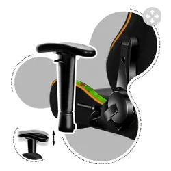 Fotel HUZARO Ranger 6.0 Pixel Mesh Czarno-zielony