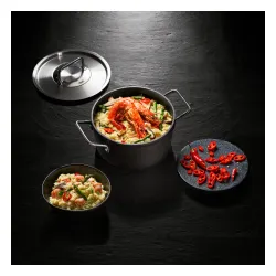 FISSLER Adamant 20 cm - garnek aluminiowy z pokrywką